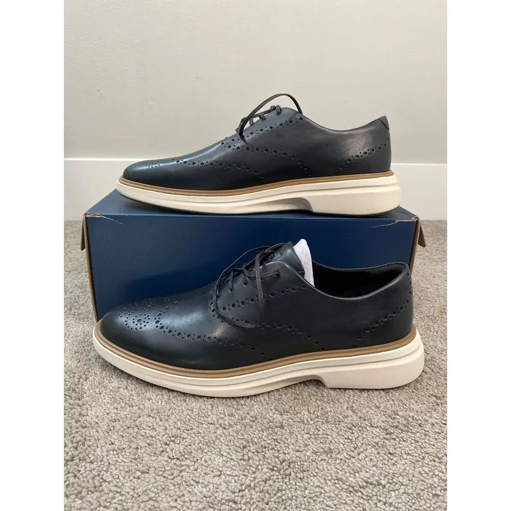 New Cole Haan CTY Spectre Wing Oxford Men’s Shoes, Black Size 10